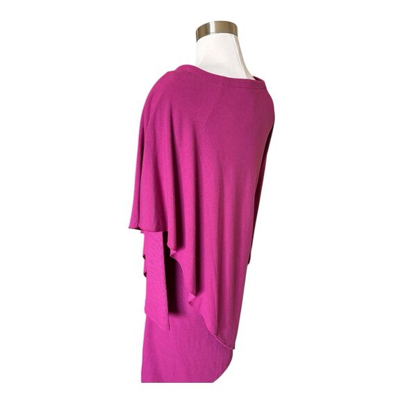 SOFT SURROUNDINGS Marla Layered Dress NWT in Dark Fuchsia Sz XS Lagenlook - Picture 5 of 8